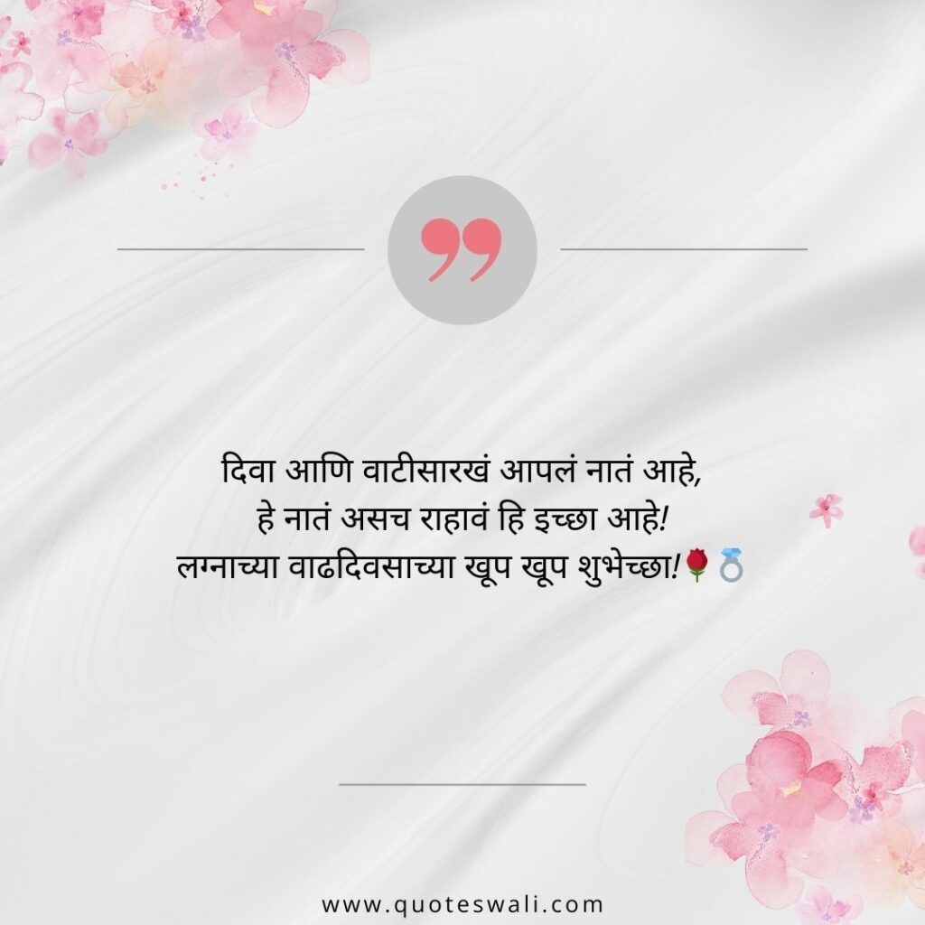 Happy Marriage Anniversary Wishes in Marathi