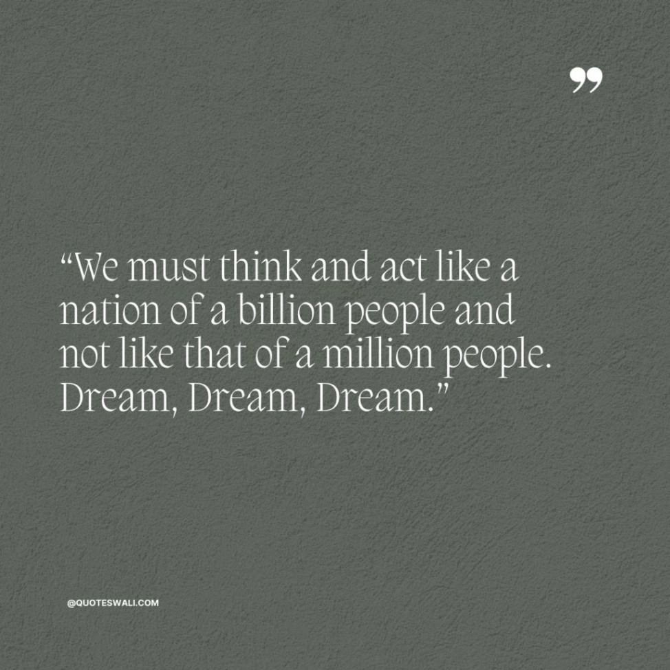 Inspirational Positive Thinking Abdul Kalam Quotes